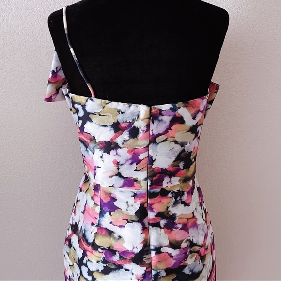 BADGLEY MISCHKA Floral Printed Bow Front Cocktail - Picture 6 of 12